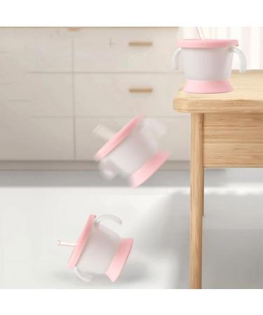 Silicone Cup Baby Straw Cup Kid Cups Spoutless Cup with 2 Handles Leak Proof Training Cup Drinking Cup Multicolor - Buy Online on GoSupps.com