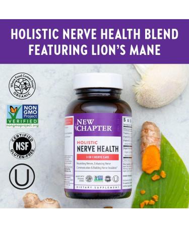 New Chapter Nerve Health Supplement - 3-in-1 Support with Vitamin B1, B6, B12 - 30ct - Buy Online on GoSupps.com