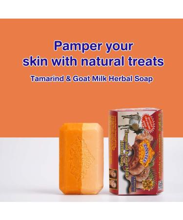  ALIBOOSTER Asantee Tamarind & Goat Milk Natural Soap 125g Thai Herb Soap Gentle and Nourishing Skin Cleanser - Buy Online on GoSupps.com