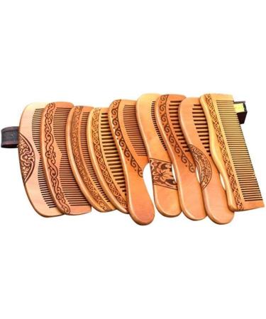 Comb Handmade Comb Wood Hair Comb Natural Comb Flower Fine Tooth Hair wooden comb (Color : 4) - Buy Online on GoSupps.com