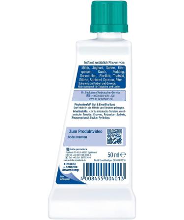 Dr. Beckmann Stainfish - Blood & Protein Spot Remover 50ml | Effective Against Blood Ice & Sperm Stains | International Shipping Available - Buy Online on GoSupps.com