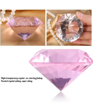 Nail Art Display Diamond Glass Crystal Base Hand Model Shoot Ornament Manicure Accessories for Wedding Decorations Nail Art Salon Decor(60MM Pink) - Buy Online on GoSupps.com