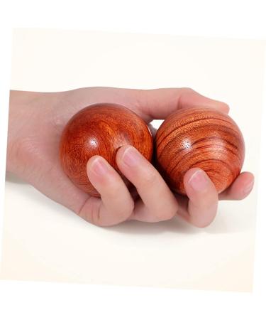 JECOMPRIS ROLL 2ST Solid Wood Massage Balls Premium Mahogany Hand & Foot Massager 5cm Stress Relief Fitness Tool - Buy Online on GoSupps.com