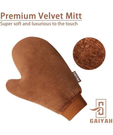 GAIYAH Self Tanning Mitt Applicator - Streak-free Fake Tan Mitt with Anti-slip Elastic Wrist for Seamless Application - Buy Online on GoSupps.com