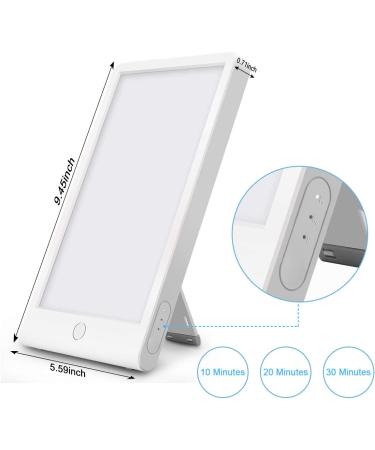 SMY Blue Light Energy Lamp with Adjustable LED Tablet - UV Free Light Therapy with Timer - Buy Online on GoSupps.com