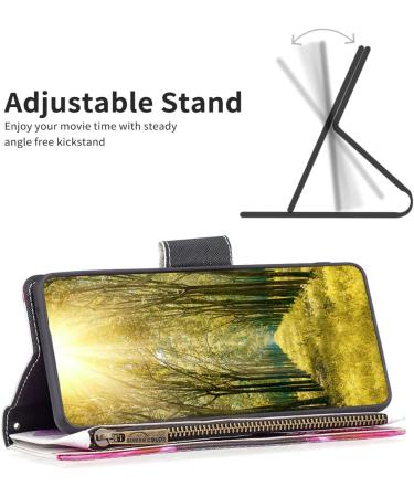 VQWQ Mobile Phone Case for Redmi Note 12 Pro & Xiaomi Poco X5 Pro - Protective Leather Flip Cover with Zipper Card Holder - Sunflower Design - Buy Online on GoSupps.com