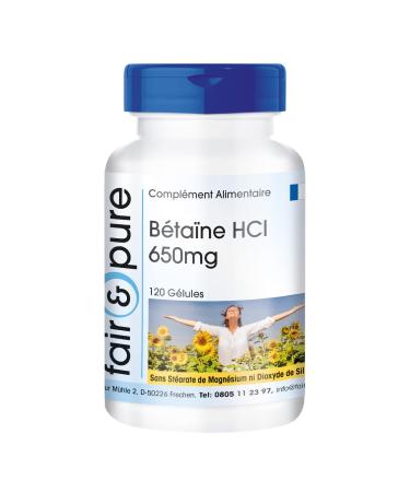 Fair & Pure® - Betaine HCL 650mg - vegan - 120 capsules