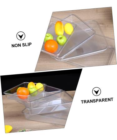 MAGICLULU Jewelry Holder Stand 1pc Transparent Tray Baking Pan Lap Trays for Eating Tea Kitchen Supplies Tableware Delicatessen Transparent Color 32x25cm - Buy Online on GoSupps.com