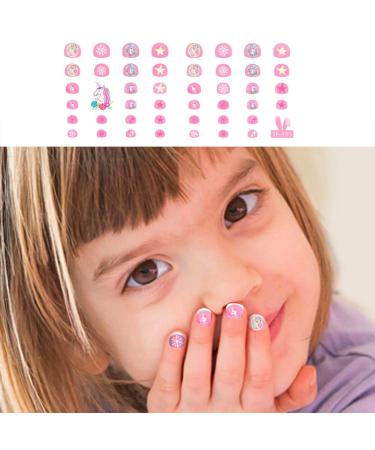 Fanoshon Unicorn 3D Nail Art Stickers - Self-Adhesive Decals for Kids - 270+ Cute Designs for Princess Manicure - Birthday Party Supplies - Buy Online on GoSupps.com