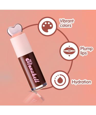 Buy Luxurious Mocha Lip Gloss | Long-Lasting Hydration & Shine | Non-Sticky Plump Lips | High-Definition Moisturizing Makeup - Buy Online on GoSupps.com