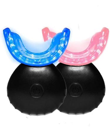 32LED Inductive Charging Teeth Whitening System - Accelerated Bleaching Trays Kit with 32 LED Lights (Black) - Buy Online on GoSupps.com