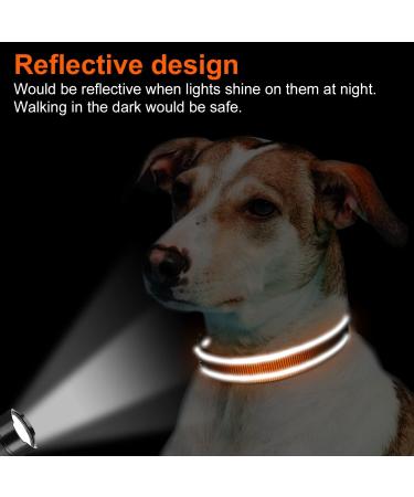 Joytale Reflective Dog Collar for Large Dogs - XL Size Pack of 1 Orange - Durable & Safe Pet Accessory - Buy Online on GoSupps.com