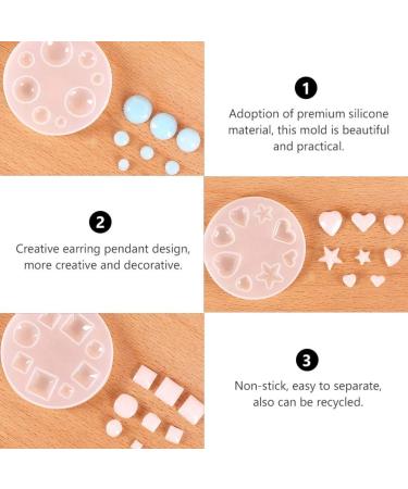 Healifty 3pcs Silicone Jewelry Casting Molds for DIY Earrings, Bracelet, Necklace - Gem Crystal Epoxy Crafting Supplies - Buy Online on GoSupps.com