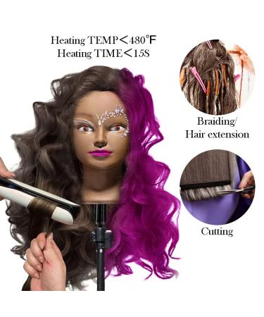 LuAiJa 100% Real Hair Mannequin Head â€“ Natural Black Cosmetology Training Doll - Buy Online on GoSupps.com