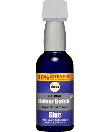 7 x Simpa Enrich Natural Colour Liquid Food Colouring Super Concentrated Formula. Set of 7: Red Blue Orange Green Yellow Brown & Purple. - Buy Online on GoSupps.com