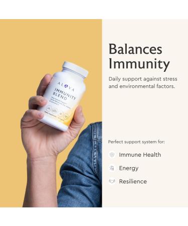 Alaya Naturals Immunity Blend - Advanced Immune Support with Vitamin C, Zinc, Elderberry, Garlic, Ginger, Morgina, Oregano and Astragalus: Support Immunity and Overall Health - 90 Capsules - Buy Online on GoSupps.com