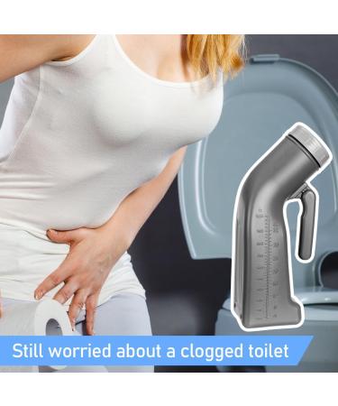 Unisex 1000ML Urine Bottle for Men & Women - Travel Urinal with Lid | Ideal for Camping & Car Travel - Buy Online on GoSupps.com