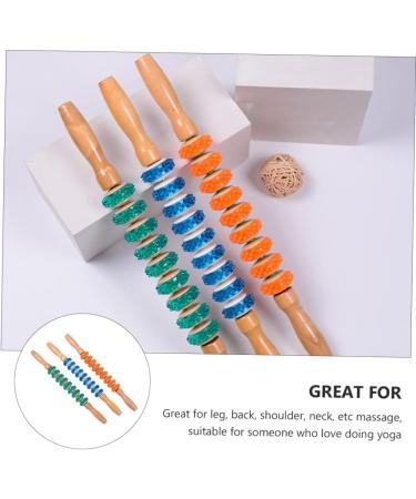 Doitool 3-Stage Gear Massage Roller - Manual Muscle Massager for Neck & Sore Muscles | Fitness & Yoga Accessories - Buy Online on GoSupps.com