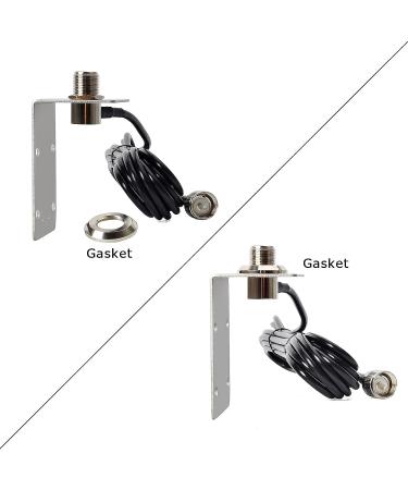 TWAYRDIO VHF Marine Antenna 156-163 MHz - 50W - 6.5in Stubby Antenna with RG58 Coaxial Cable - Ideal for Boat, Pontoon, Sailboat, Yacht - SO239 to PL259 Connector - L-Shape Mounting Bracket - Buy Online on GoSupps.com