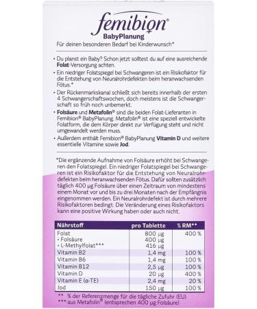 Buy P&G Femibion 0 Baby Planning - 28 Pieces | International Shipping Available - Buy Online on GoSupps.com