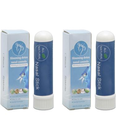 2-Pack Herbal Nasal Inhalers - Refreshing Relief for Stuffy Nose & Body Detox - International Shipping - Buy Online on GoSupps.com