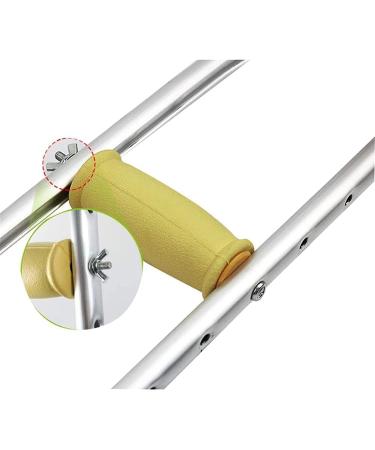 Crutches for Adults Underarm Portable Aluminum Alloy Adjustable Telescopic Underarm Crutches AntiSkid Walking Stick-A Pair Great for Travel or Work Selfless dedication - Buy Online on GoSupps.com