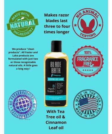 Blade Bath 6 oz - Extend Razor Blade Life & Improve Shaving Experience - Buy Online on GoSupps.com
