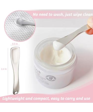 Metal Makeup Spatula Tool | Skincare & Cosmetic Scoop for Creams Lotions Masks - Rose Gold Silver Gold Options - Buy Online on GoSupps.com