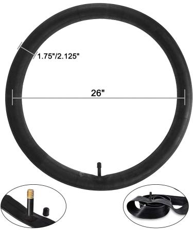 Vitog Bike Tube 26 x 1.95 with Schrader Valve, Tire Levers, Patches | 32mm Standard Bicycle Tube for 26 Inch Tires - Buy Online on GoSupps.com