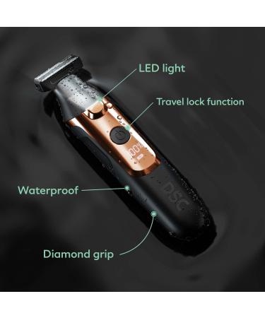 Dollar Shave Club Double Header Electric Trimmer - 2-in-1 Beard Trimmer and Body Groomer | Waterproof Black Electric Razor - Buy Online on GoSupps.com
