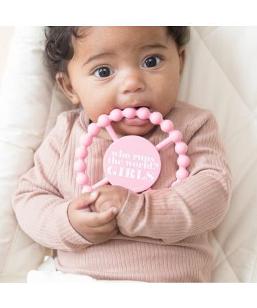 Bella Tunno Happy Teether for Girls - Non-Toxic BPA Free Teething Ring | Soothe Gums with Easy Grip Silicone Toy - Buy Online on GoSupps.com