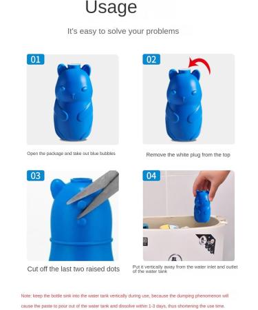 Automatic toilet cleaner - bathroom toilet water tank cleaner bottled long-lasting toilet cleaner bathroom deodorizer - Buy Online on GoSupps.com