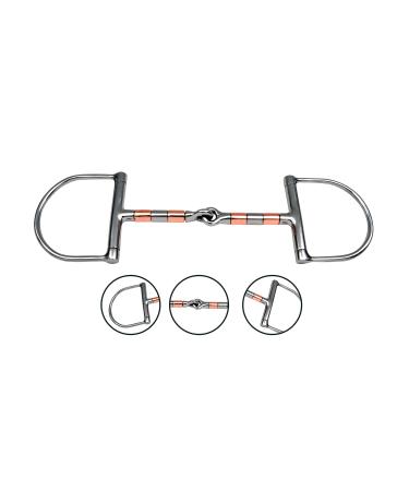 FR FIGHTER Horse Bit Cooper Rollers Snaffle D Bit Mouth 5"