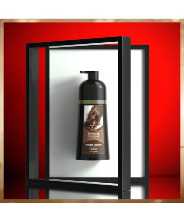 MOHOPE Reddish Browning Shampoo 14.1 Fl Oz (400ml) | 100% Grey Coverage 3 In 1 Hair Dye | Semi Permanent Lasts 30 Days | Natural, Ammonia-Free Formula | 20-Minute Application - Buy Online on GoSupps.com