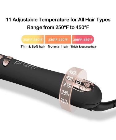 Prizm Professional 1 Inch Rotating Curling Iron - Nano Titanium Automatic Hair Curler with 11 Temp Settings Dual Voltage & Anti-Frizz Technology - Buy Online on GoSupps.com