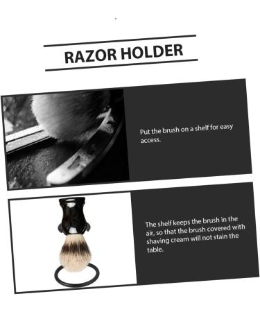 Minkissy 2-Piece Portable Razor Shaver Head Set for Men - Metal Manual Shaving Stand & Beard Brush - Perfect Husband Gift - Buy Online on GoSupps.com