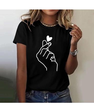 Shop Golatcr Women's Short Sleeve V/O Cutout Summer T-Shirt | Oversized Cotton Tops in Black & White - Buy Online on GoSupps.com