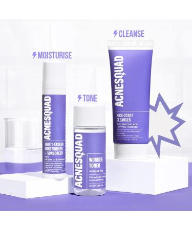 Acne-Squad Face Wash | Salicylic Acid & Thymol T Essence - Clear Skin Solution 3.38 Fl Oz - Buy Online on GoSupps.com