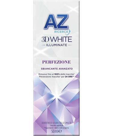 3x Dentifricio AZ 3D White Perfezione Toothpaste 50ml - Whitening Effect + Free Beni Culinari Keychain | International Shipping Available - Buy Online on GoSupps.com