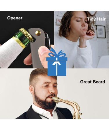 Stainless Steel Folding Comb - Pocket Comb for Men and Women - Black - Buy Online on GoSupps.com