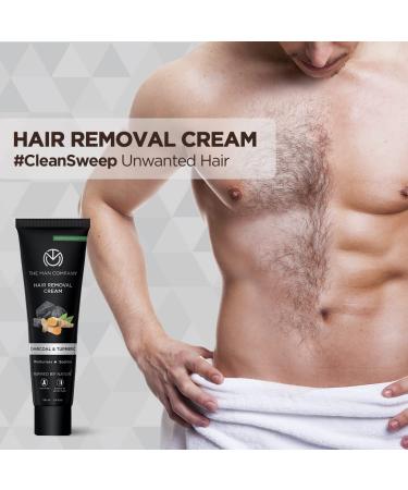Buy The Man Company Hair Removal Cream with Charcoal & Turmeric - 100g | Dermatologically Tested for All Skin Types - Fast International Shipping - Buy Online on GoSupps.com