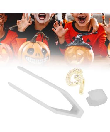 Plated Gold English Letter G Braces - Perfect for Cosplay Festivals & Hip Hop Tooth Decoration - Buy Online on GoSupps.com
