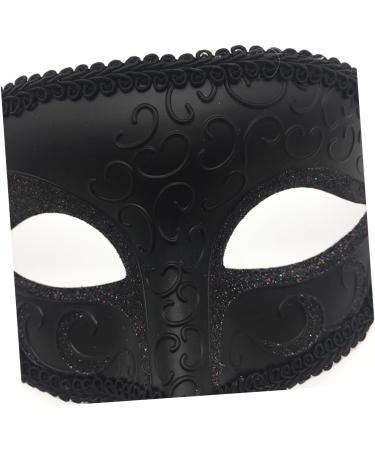 Beavorty Masquerade Mask Halloween Costumes Wedding Masquerade Costume Eye Mask Black Outfit Male and Female Mask Stand Out Mask Halloween Mask Dreses Party Mask Men and Women Prom - Buy Online on GoSupps.com