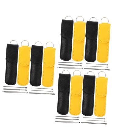 NOLITOY 12 Sets Ear Cleaning Tool Earwax Tool Portable Earwax Cleaner Tool Ear Wax Scooper Ear Wax Clean Tool Ear Spoon Ears Cleaner Portable Wax Cleaner Practical Earwax Cleaner