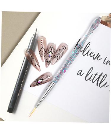 2sets Nail Art Drawing Pen Nail Tools Wire Pulling Tools Manicure for Nails Nail Art Liner Fashion Nail Art Pen Miniature Painting Nail Line Eyeliner Brush - Buy Online on GoSupps.com