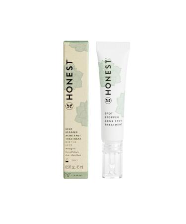 Honest Beauty Acne Fighting Spot Treatment for Oily Skin | Salicylic + Glycolic Acid Witch Hazel | Vegan + Cruelty Free | 0.5 fl oz Acne Spot Treatment