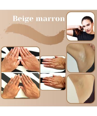  Zebratan Vitiligo Makeup Lotion 60 ml Mask White Spots on Skin Natural Camouflage Non Greasy No Foundation Men Women & Children Self Tanning Vegan Beige Brown - Buy Online on GoSupps.com