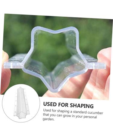 CAXUSD Toaster Oven 3pcs Vegetable Shaping Mold Fruit Melon Shape Mold for Vegetable Cucumber Garden Tools Transparent 20x5.5cm - Buy Online on GoSupps.com