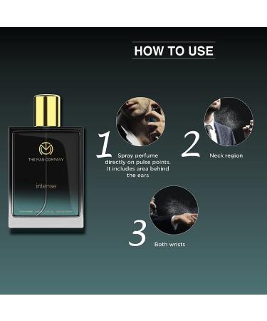 Th'e Man Company Intense Fresh Perfume For Men | Premium Luxury Long Lasting Fragrance Spray | Edp (Eau De Perfume) - 100Ml. - Buy Online on GoSupps.com