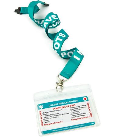 Postural Orthostatic Tachycardia Syndrome (POTS) Medical Card & Lanyard | Emergency Contact & Writing Panel | POTS Awareness Accessory - Buy Online on GoSupps.com